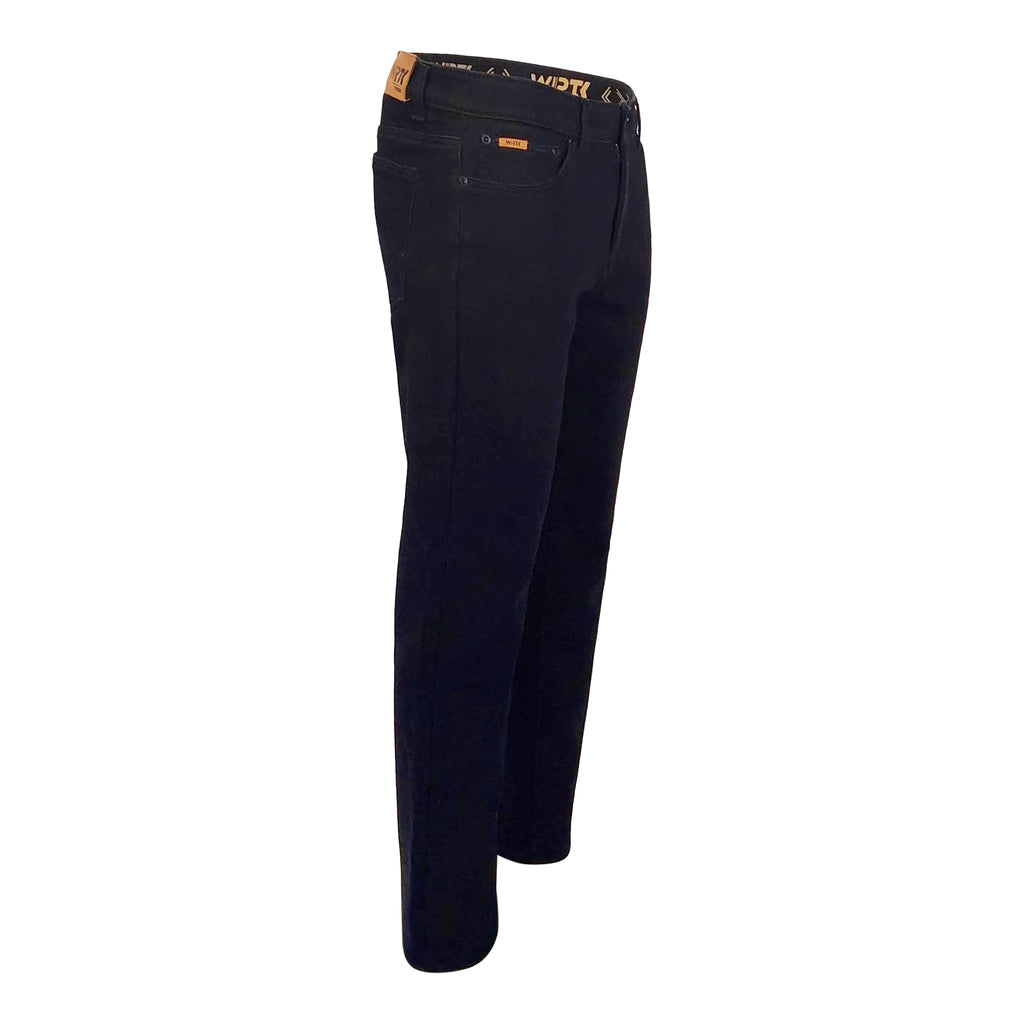 Men's polar laminated knitted jeans