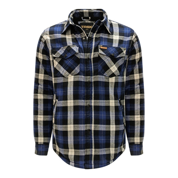Men’s Flannel Jacket with Sherpa Lining