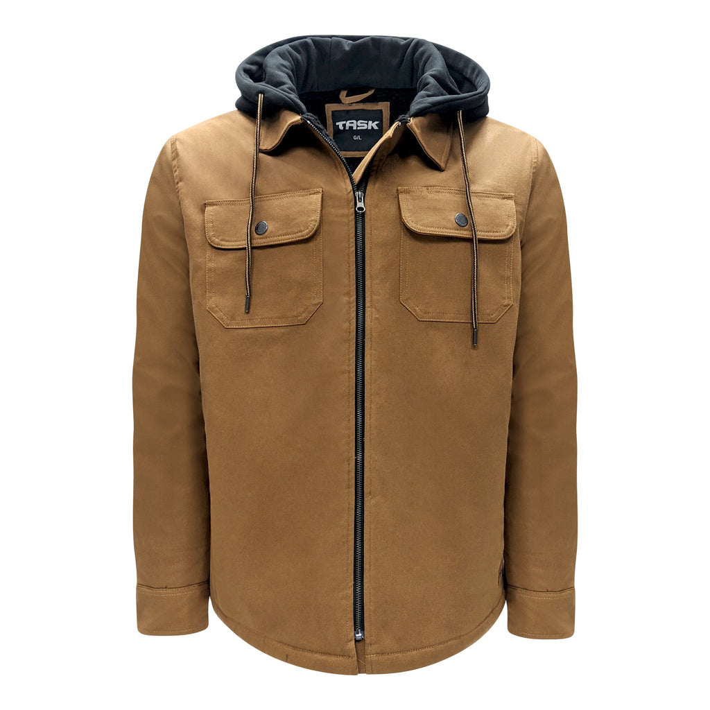 Men’s Work Jacket with Sherpa Lining and Hood