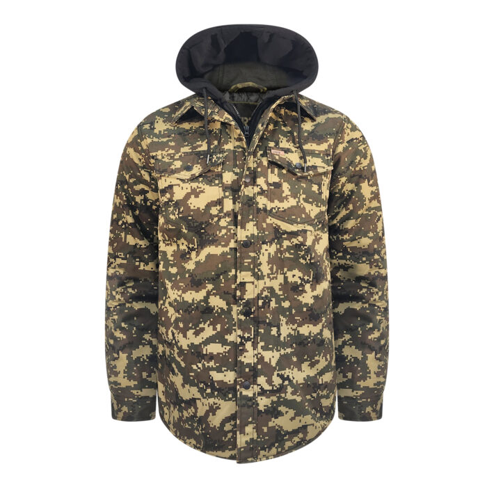 Veste à capuche matelassée Digital Camo