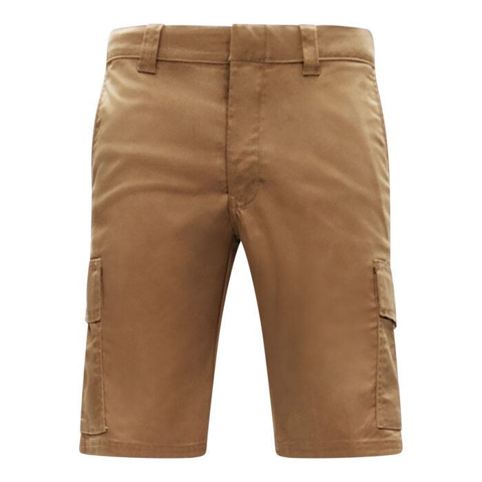 TK-E4000 Men’s Stretch Cargo Work Short in Dark Sand - Front