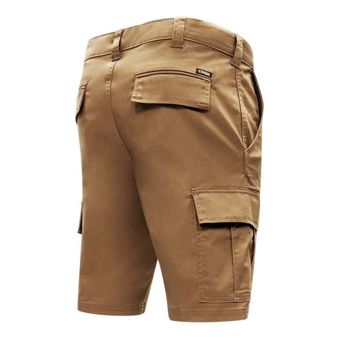 TK-E4000 Men’s Stretch Cargo Work Short in Dark Sand - Side