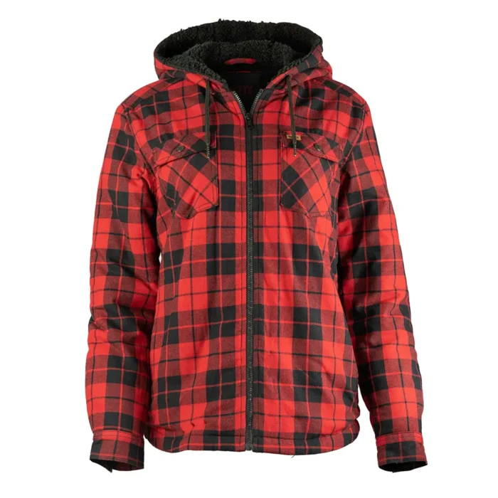 Chemise Flanel pour dames avec doublure Sherpa