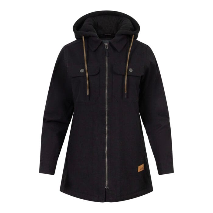 Veste de travail pour femmes avec doublure et capuche en sherpa